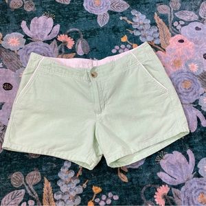 Columbia PFG Womens Light Green Hiking Fishing Outdoor Cotton Shorts sz 8